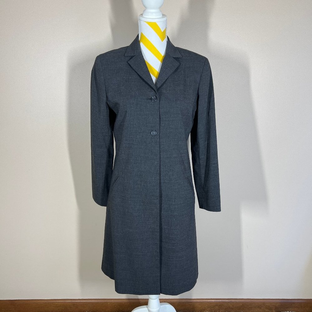 Baldanza Light 2-Button Lapel Long Coat • Gray  • Size S